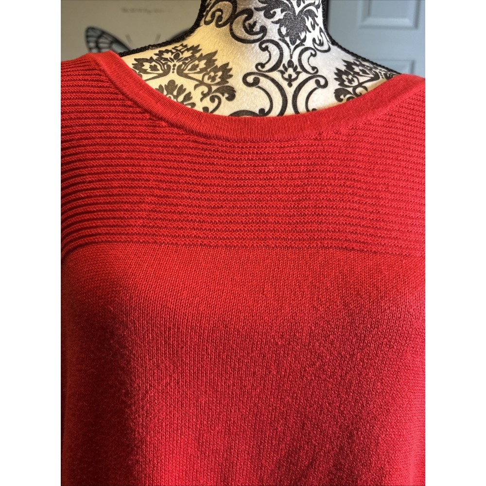 Talbots Red Tunic Sweater Sz Large. Holidays. Be Comfortable Look Festive!‎ - Picture 2 of 7